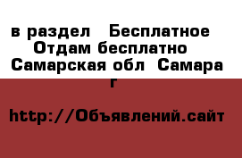 в раздел : Бесплатное » Отдам бесплатно . Самарская обл.,Самара г.